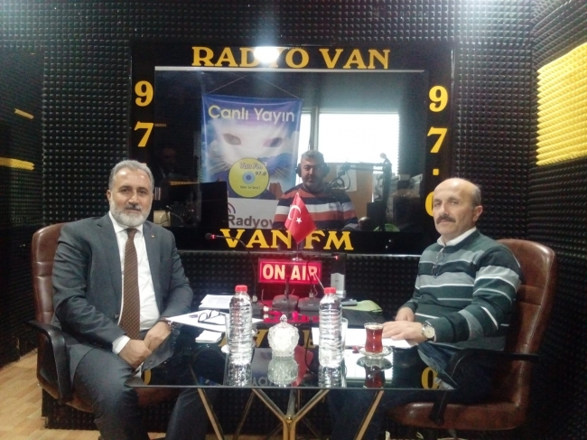 Van Tso Başkan vekili Faruk Biner, Van Fm'in konuğu oldu